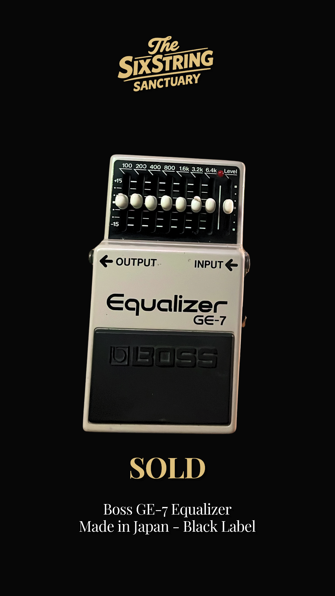 Sold Boss GE-7 Equalizer pedal